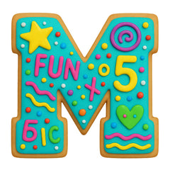 Varsity Letter M cookie cutter USA made materials