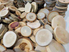 Vase filler wood slices rustic decor
