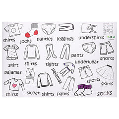 Veemoon dresser clothing labels sheet 40x60cm