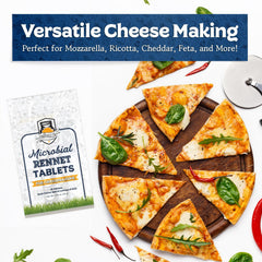 Vegan cheese making using microbial rennet