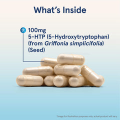 vegan non-GMO 5-HTP capsules packaging