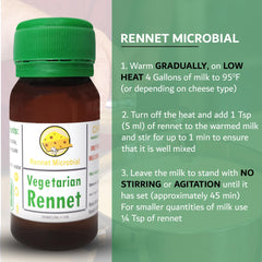 Vegetarian rennet for cheese making 50ml microbial option