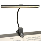 Vekkia Professional 88 LED music stand light clipped to a music stand