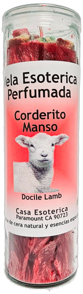 Veladora CASA ESOTERICA Rojo Red color