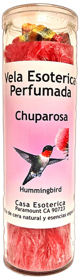 Veladora Candle Casa Esoterica Espiritual Chuparrosa vista frontal