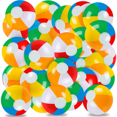 Vellibring 24 pack 12in rainbow inflatable beach balls for kids