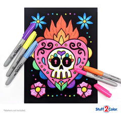 Family activity kit of coloring posters for kids teens and adults