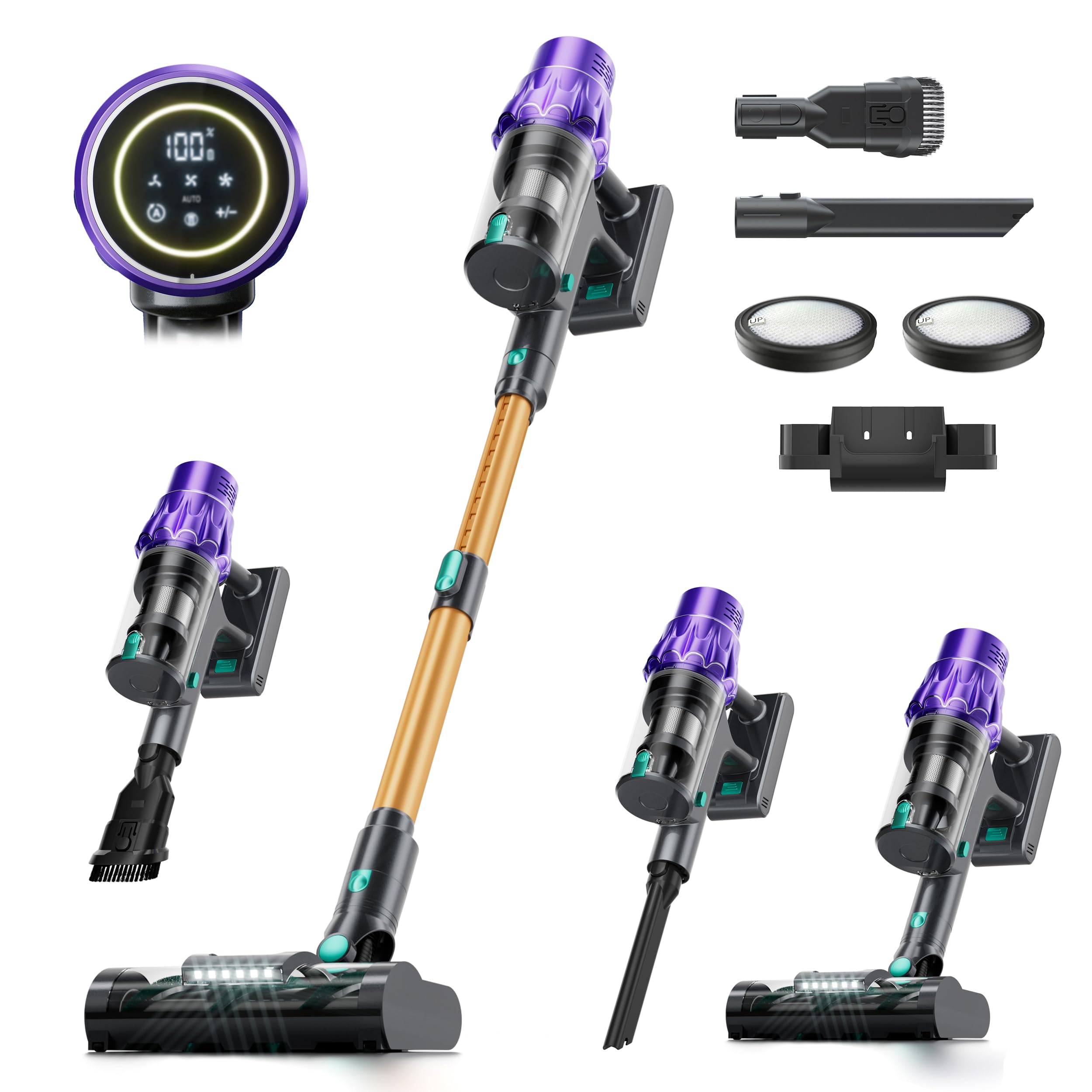 VENHIDELY cordless vacuum cleaner front view