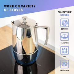 Italian style caffe machine VeoHome moka pot