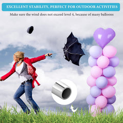 Balloon clips included for securing balloons