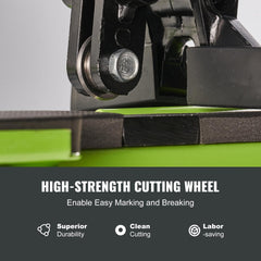 Alloy cutter wheel on VEVOR tile cutter for clean cuts