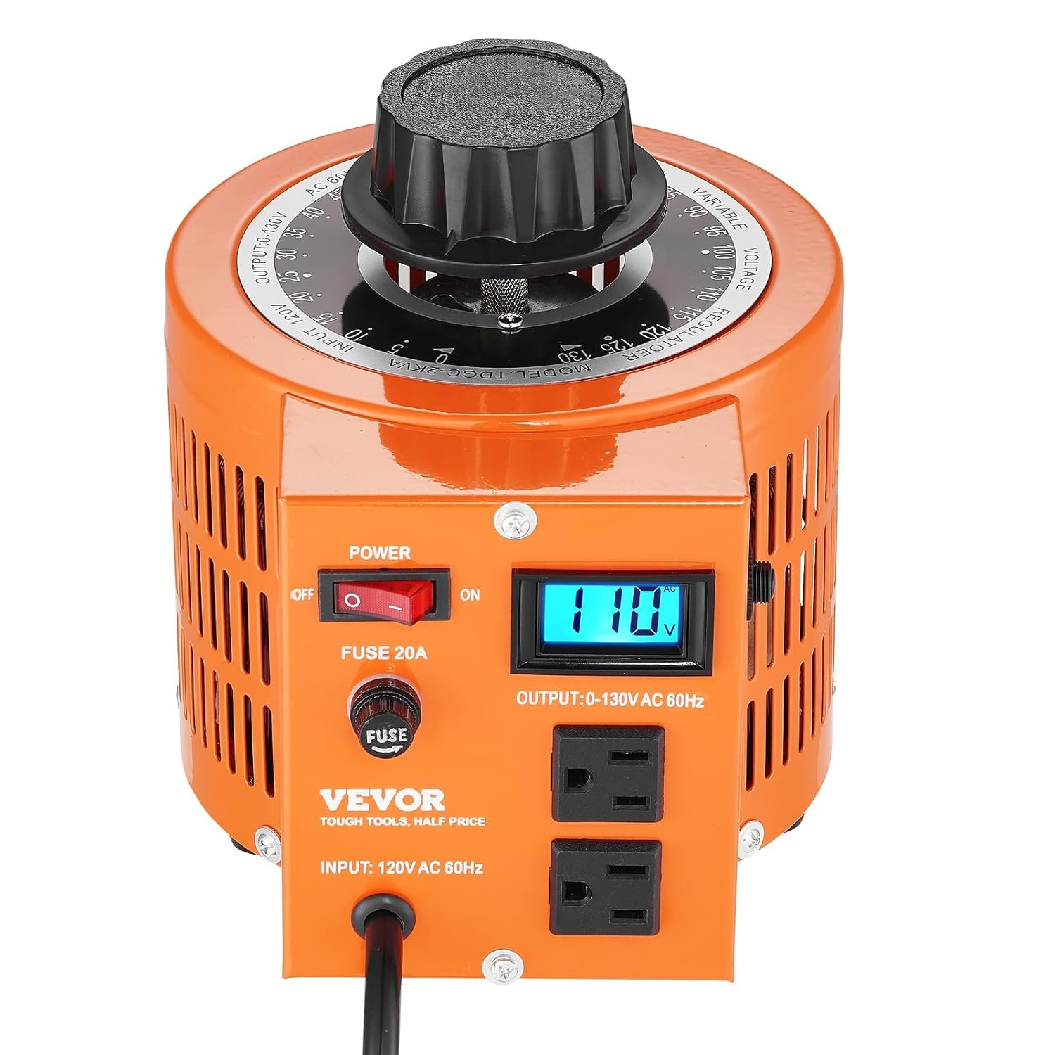 VEVOR Auto Variable Voltage Transformer 2000VA 110V input 60Hz