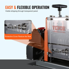 Blade adjustment for 1.5 mm to 25 mm wires on VEVOR stripper