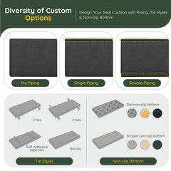 Cushion fits window seat Vicatiful bench cushion