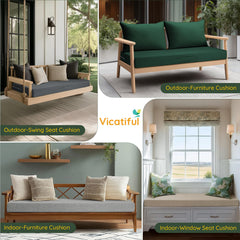 Non-slip design option for Vicatiful bench cushion