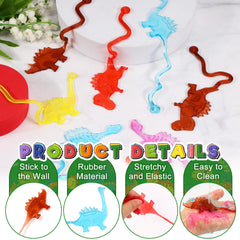 Rubber non-toxic VICROIC dinosaur sticky hand toy