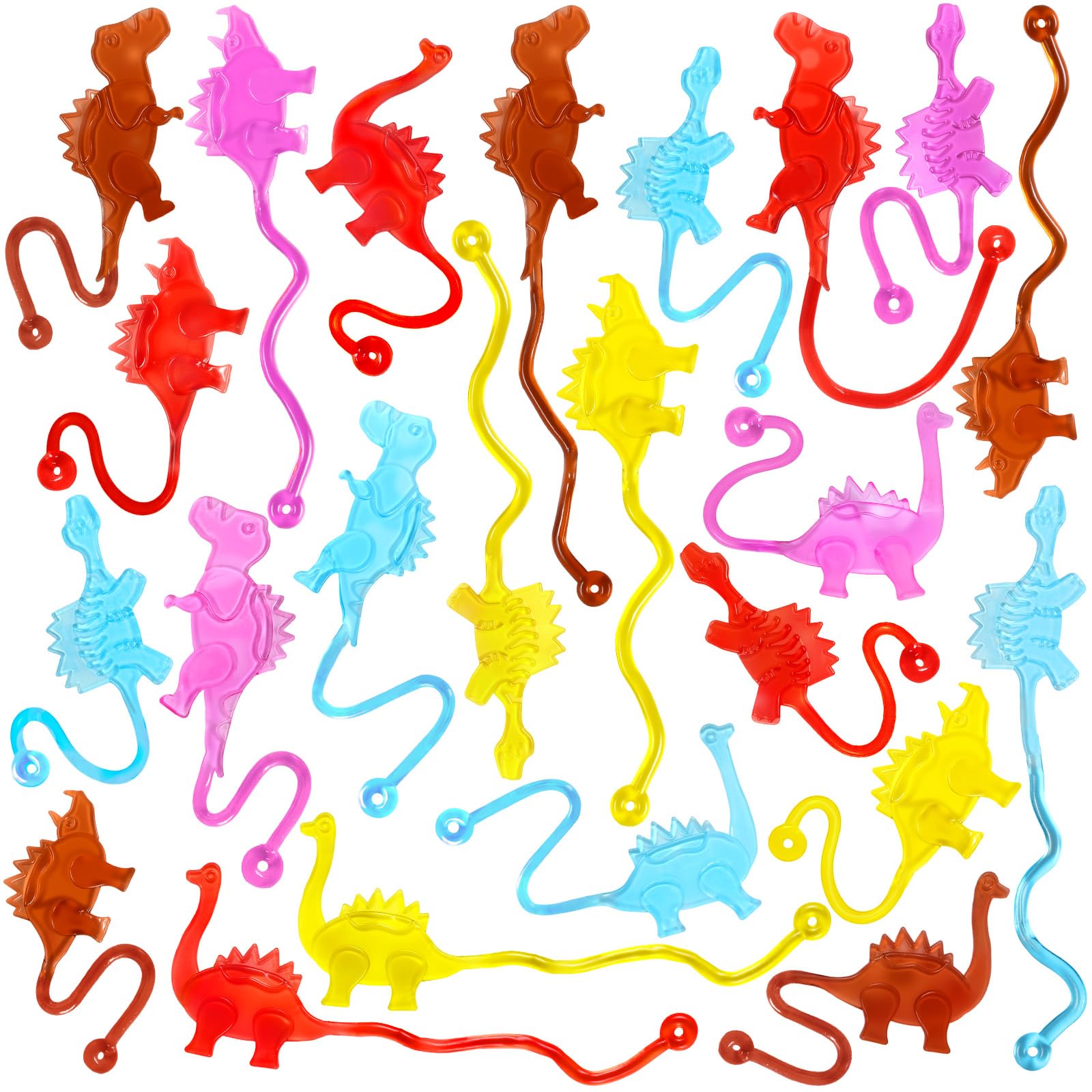 VICROIC dinosaur sticky hands toys 24 pieces multicolored packaging