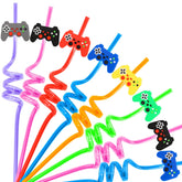 Video Game Party Straws packaging and label