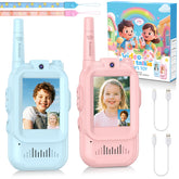 Two pack rechargeable video walkie talkies for kids
