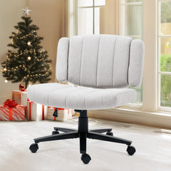 Vigosit Grey Criss Cross Office Chair with Wheels ergonomic design