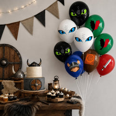 Viking Birthday Decorations for Kids Boys Party Supplies balloons