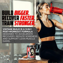 Vintage Build BCAA creatine glutamine blend close up