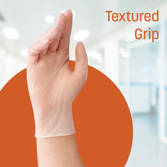 Vinyl exam gloves latex free powder free large size
