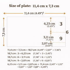 Decorative energy harmonizing plate for interior spaces