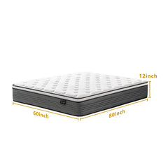 Gel memory foam contours Vipcute Queen Mattress for personalized support