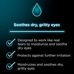 Visine Dry Eye Relief Lubricant Eye Drops sterile moisturizing artificial tears 0.5 oz