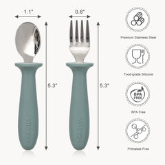 Kids silverware set by VITEVER for little eaters