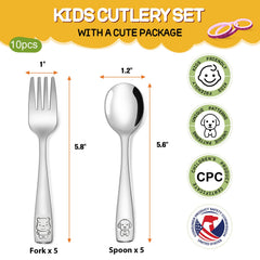 Spoon from VITEVER 10-piece toddler utensils set