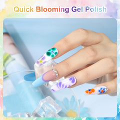 Clear blooming gel polish bottle 0.5 fl oz 15ml glass bottle