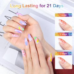 Glass bottle blooming gel polish for nail art design