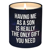 Viwix candle mom gift 10 oz lemongrass soy wax