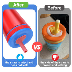 Four colour silicone straws for Zak Designs Kelso 15 oz bottles
