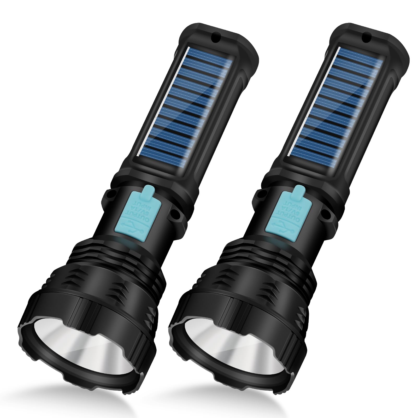 VOETIR Led Solar Flashlight 1500lm handheld