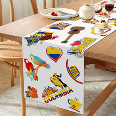Independence Day patriotic table runner by Vohado Colombia