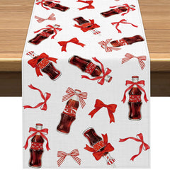 Vohado She's Ready to Pop Table Runner 13x72 inches red bow design