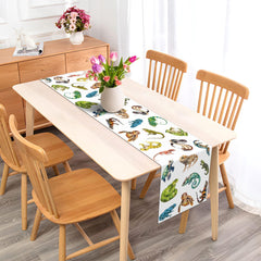 Vohado wild safari jungle animal table runner decor