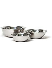 Vollrath 1098BCE Economy Stainless Steel Mixing Bowls 1.5-5 qt nesting