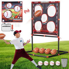 VROGTIK 2-in-1 football and baseball toss game set for kids