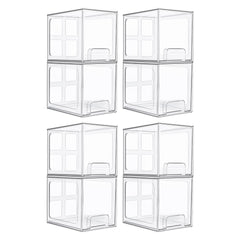 vtopmart under sink organizer drawers set under cabinet in clear acrylic