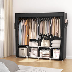 67 inch wide freestanding wardrobe by VTRIN with cover
