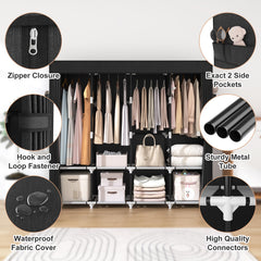 Sturdy metal tubes and reinforced connectors of VTRIN closet