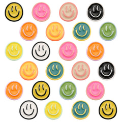VZZNN 24 Pcs smiley face whiteboard magnets on surface