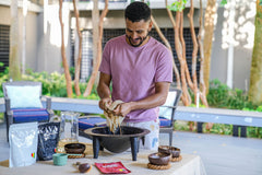 Kava brewing with Wakacon strainer bag Pro example