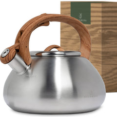 WALDWERK Tea Kettle Stovetop 2.4 quart stainless steel