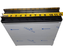 Wall mounted knife storage holding 10 knives and honing steels