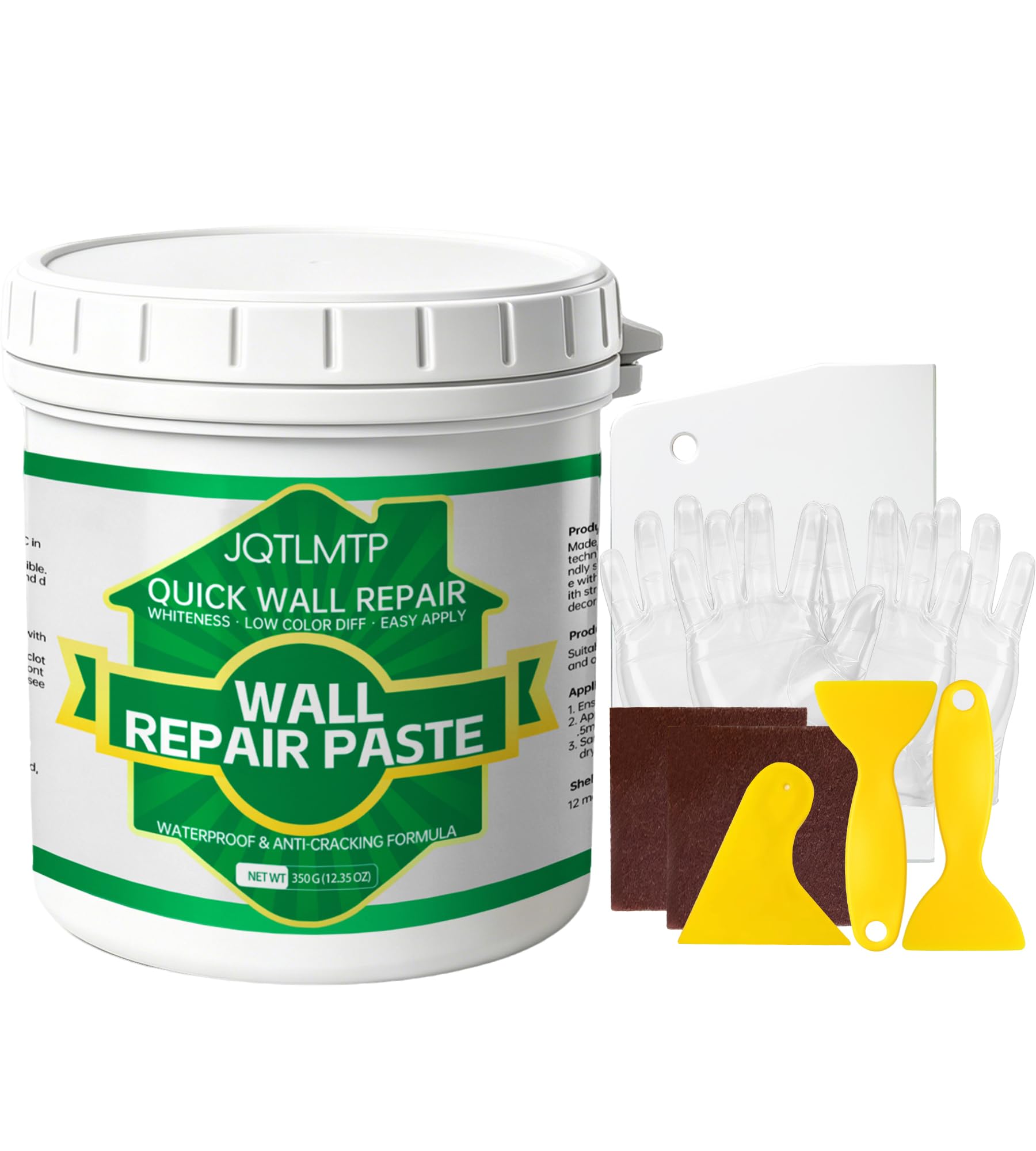 Wall Repair Paste 12 OZ packaging for interior walls